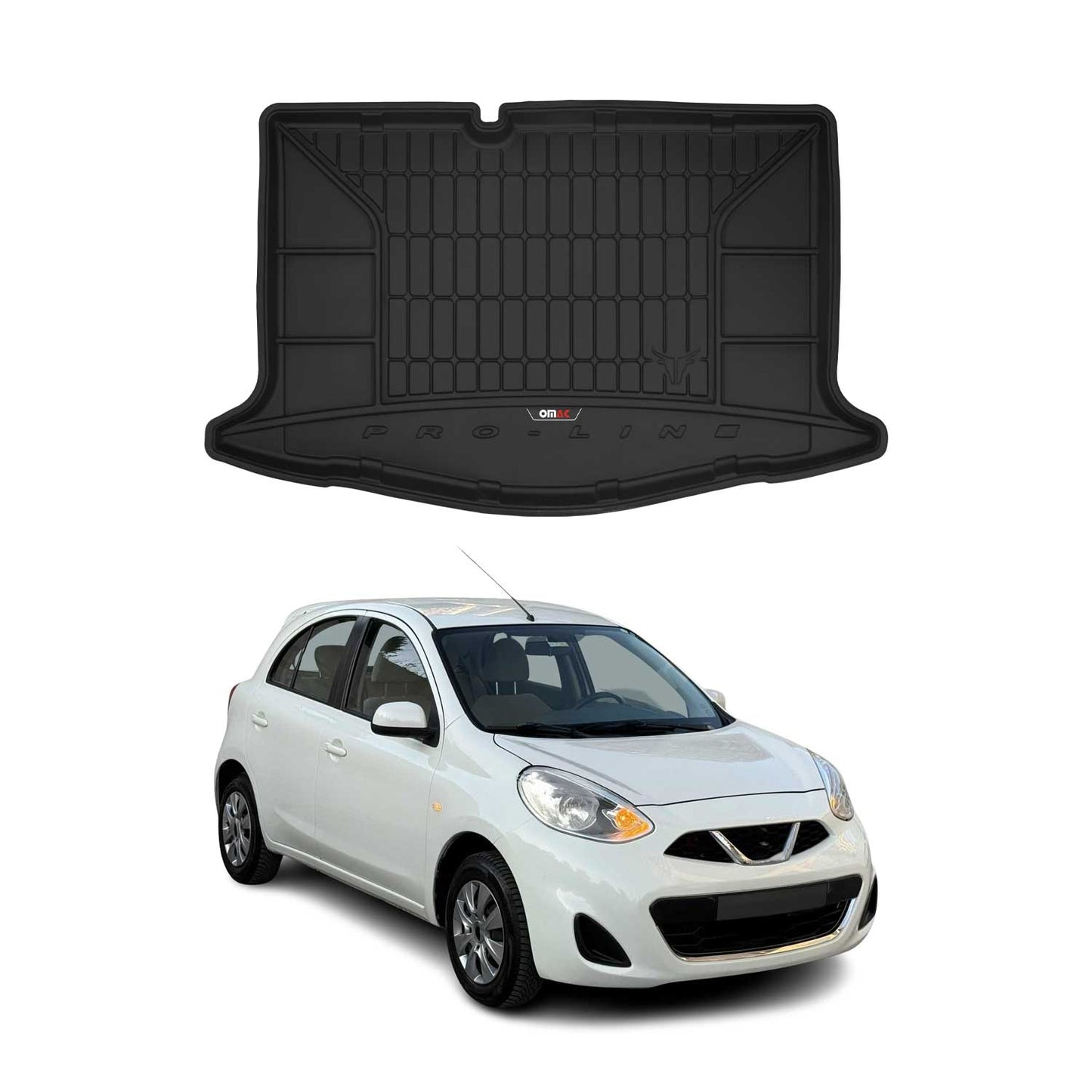 OMAC Gummi Kofferraumwanne für Nissan Micra K14 2016-2025 TPE Laderaumwanne