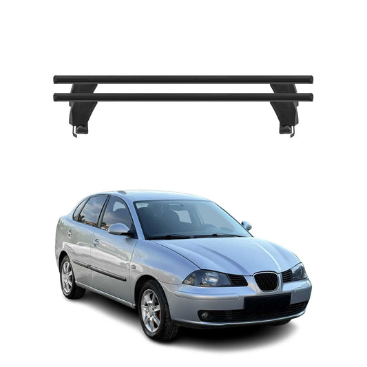 Menabo Dachträger Grundtäger für Seat Cordoba 2002-2009 50kg Alu Schwarz 2 tlg