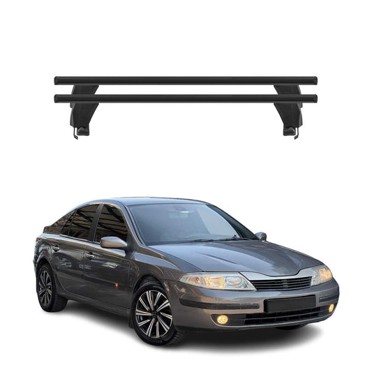 Menabo Dachträger Grundtäger für Renault Laguna 2001-2007 50kg Alu Schwarz 2 tlg