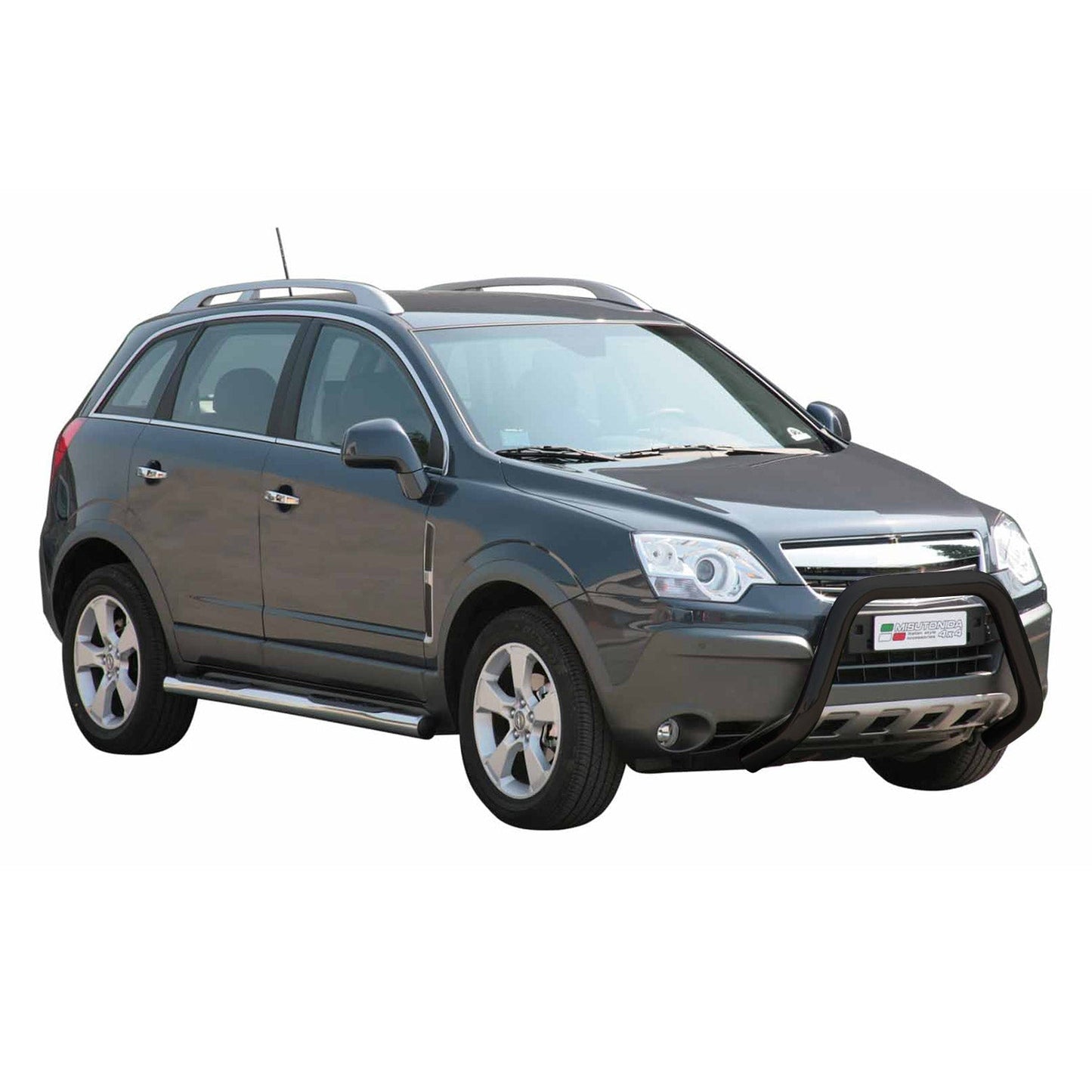 Bară de protecție/buton față pentru Opel Antara 2007-2011, ø76mm, oțel, negru, protecție