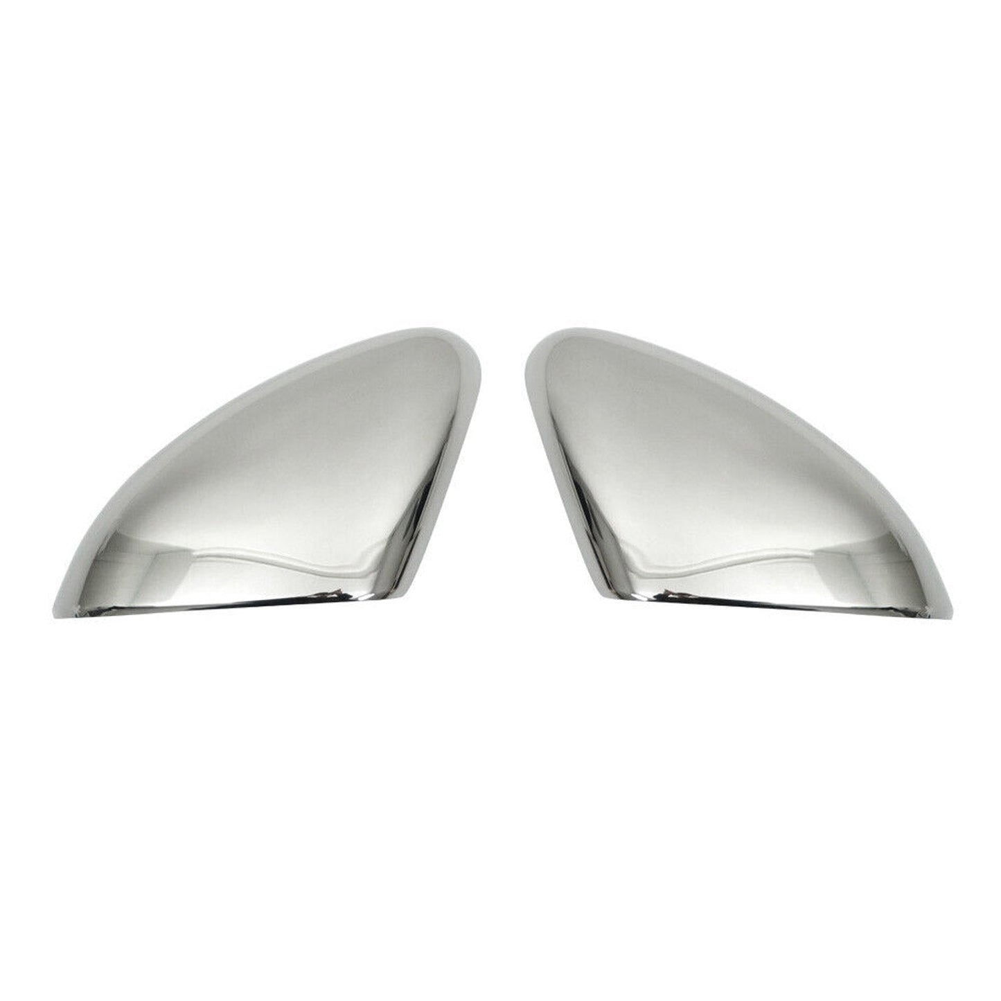 Spiegelkappen Spiegelabdeckung für Ford Fiesta 2017-2021 Edelstahl Silber 2tlg