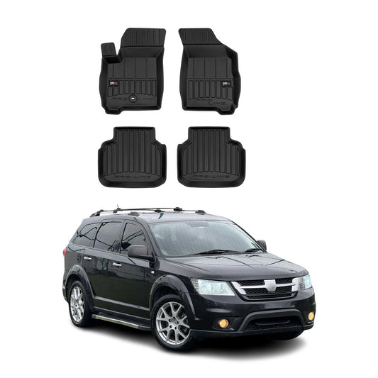 2011-2015 Fiat Freemont Fußmatten TPE Schwarz 4 tlg