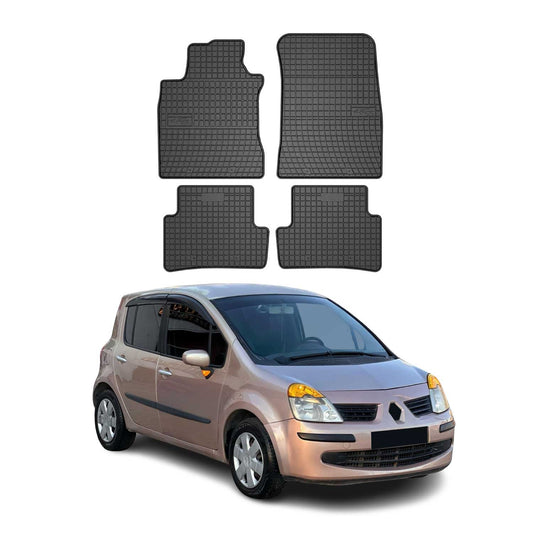 OMAC Gummi Fußmatten für Renault Modus 2004-2012 Automatten Gummi Schwarz 4tlg
