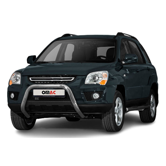 Bară de protecție față pentru Kia Sportage 2008-2010 cu ABE (omologare de tip germană) protecție argintie împotriva impactului