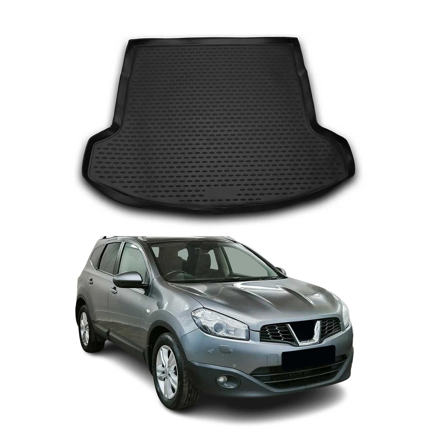 Kofferraummatte Kofferraumwanne für Nissan Qashqai +2 2007-2013 Gummi TPE