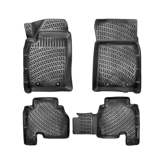 Fußmatten 3D Gummimatten für Ssangyong Actyon 2005-2013 Gummi TPE Schwarz 4tlg
