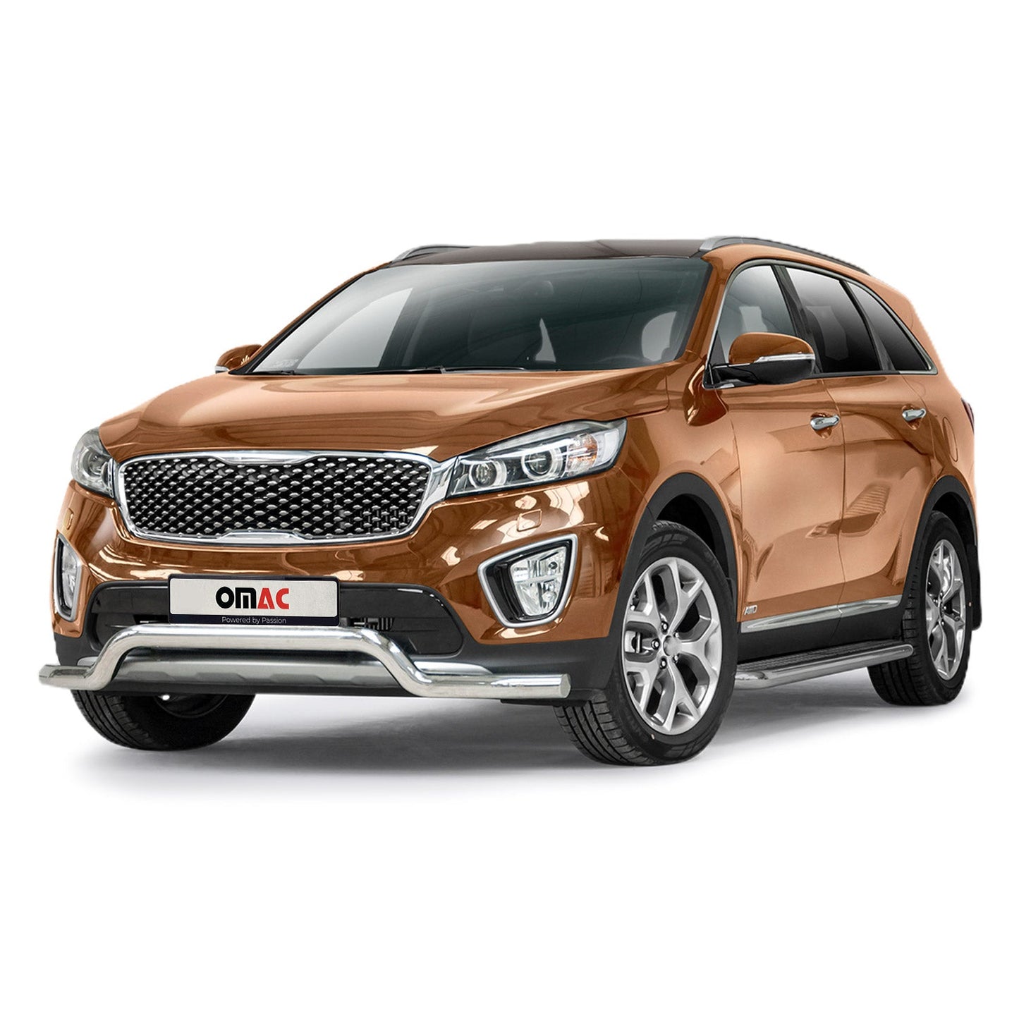 Bară de protecție față, bară de protecție față pentru Kia Sorento 2015-2018, oțel, omologat ABE, argintiu