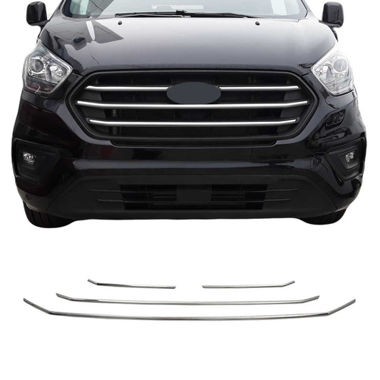Grilă radiator Ford Transit Tourneo Custom 2018-2024 cromată 4x