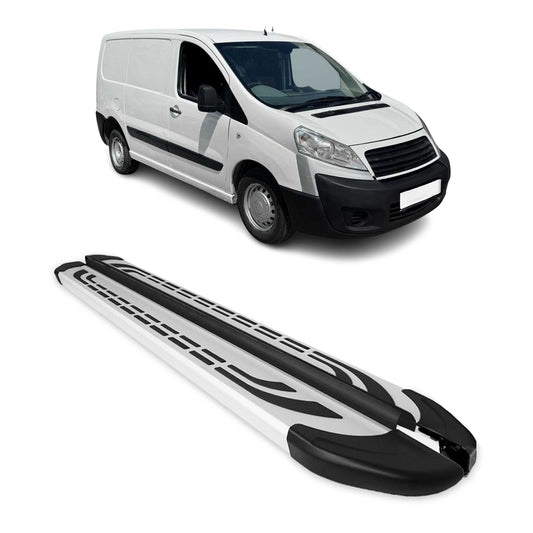 Trittbretter Seitenschweller Seitenbretter für Fiat Scudo 2007-16 L1 Kurzer Alu