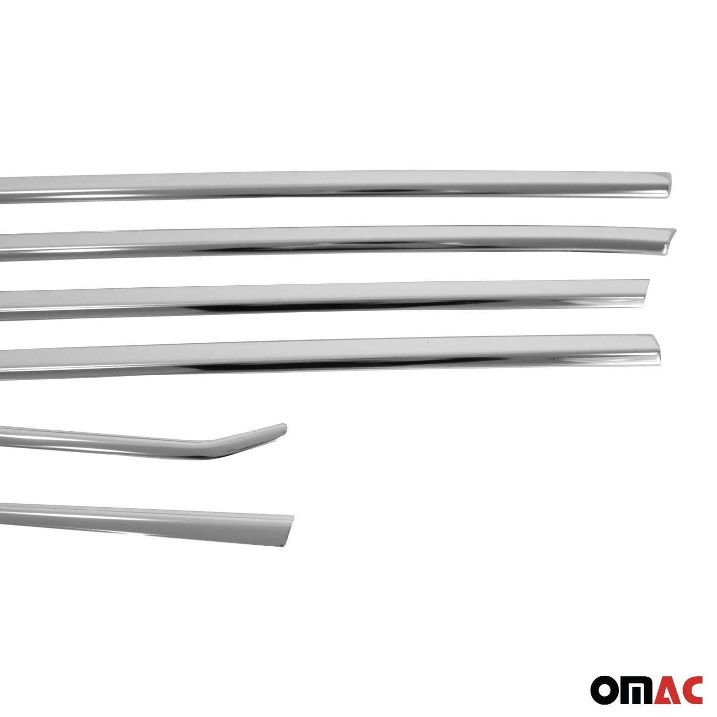 Benzi decorative pentru geamuri pentru Honda Civic Saloon 2021-2025, oțel inoxidabil, set 6 piese