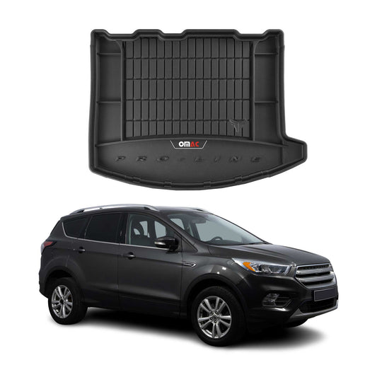 OMAC Gummi Kofferraumwanne für Ford Kuga 2013-2019 TPE Laderaumwanne Schwarz