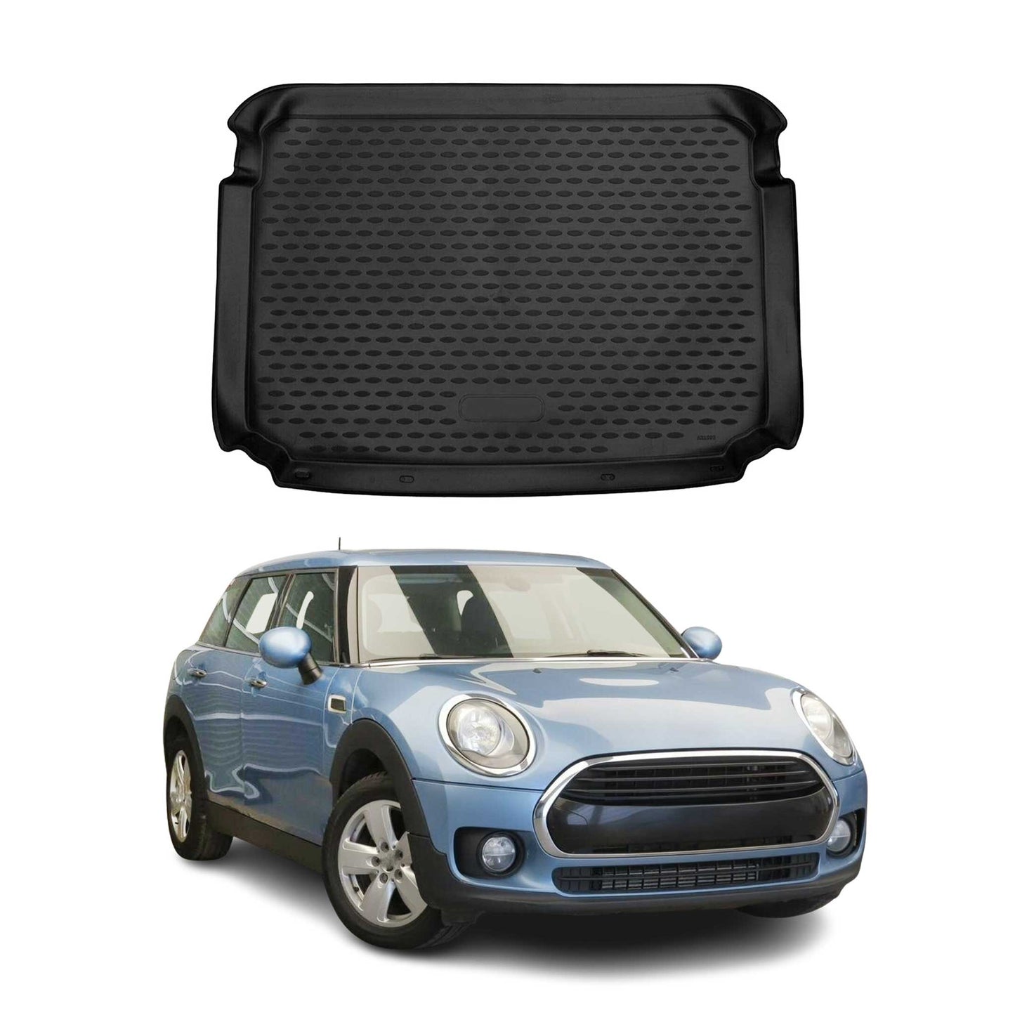 Kofferraummatte Kofferraumwanne für Mini Clubman 2015-2021 Gummi TPE Schwarz