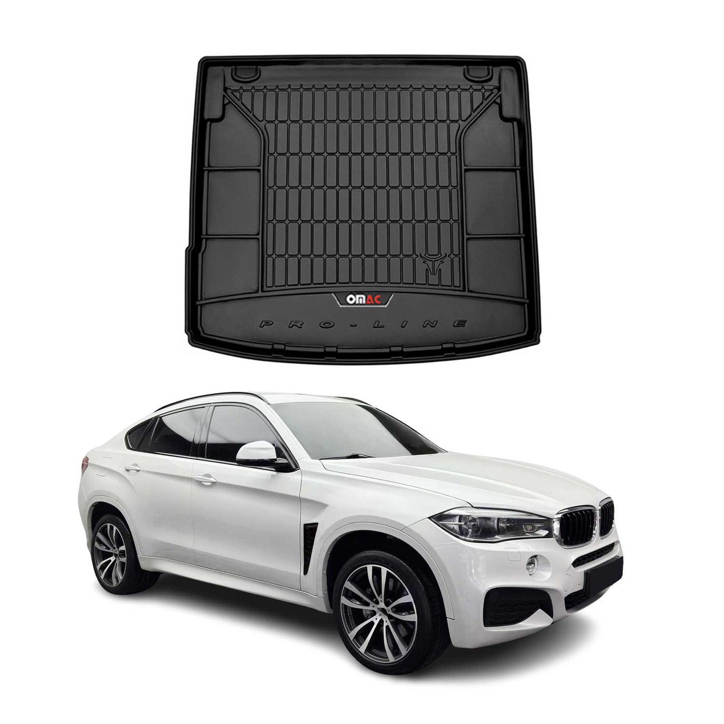 OMAC Gummi Kofferraumwanne für BMW X6 F16 F86 2014-2019 TPE Laderaumwanne