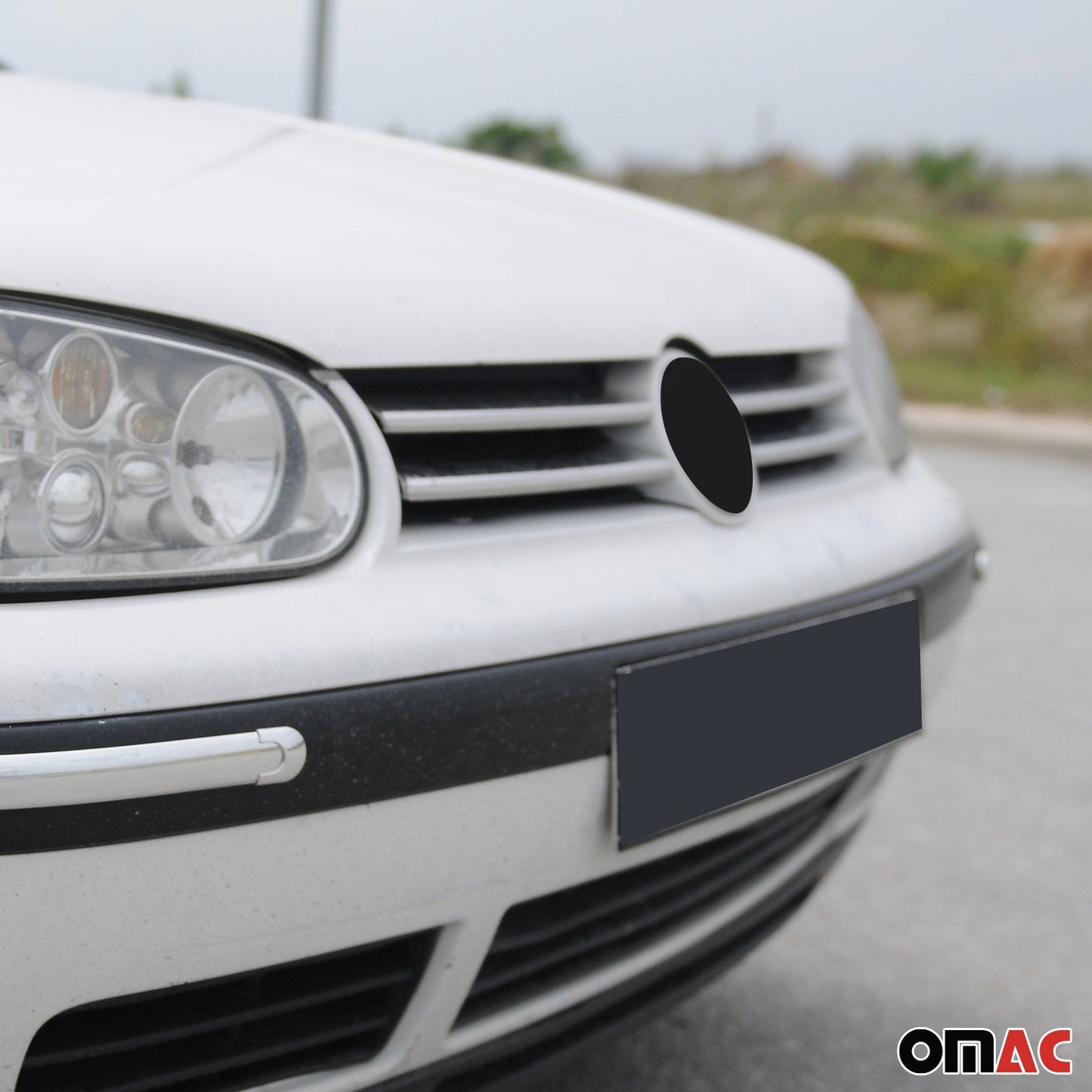 Benzi grilă radiator pentru VW Golf 1997-2003, oțel inoxidabil, argintiu, 4 bucăți