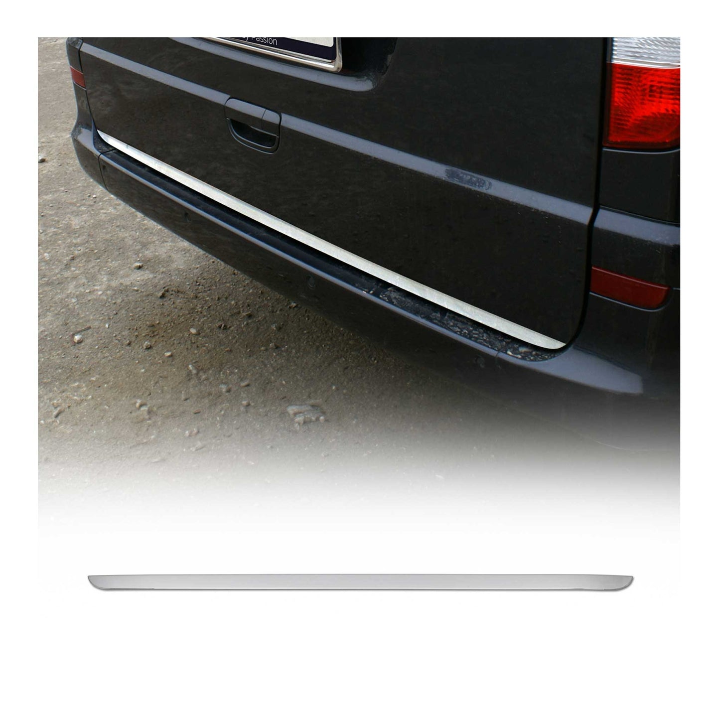 Kofferraumleiste Heck Leisten für Mercedes Vito W639 2003-2014 Edelstahl Chrom