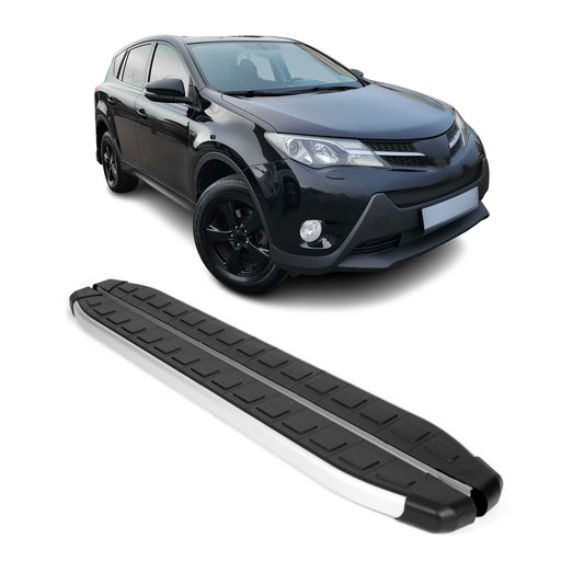 Praguri laterale, praguri laterale, praguri laterale pentru Toyota RAV4 2013-2018, aluminiu, negru