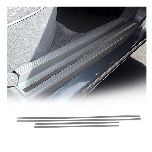 Ornamente prag ușă pentru Mercedes W201 1982-1993, crom periat, 4x