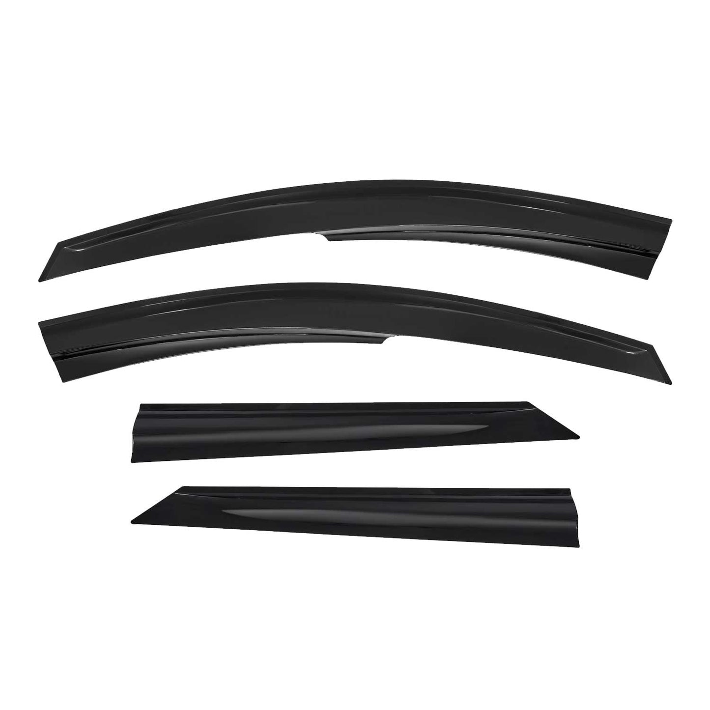 4x Deflectoare de vânt, deflectoare de ploaie pentru Dacia Logan MCV 2007-2013, acrilice, închise la culoare