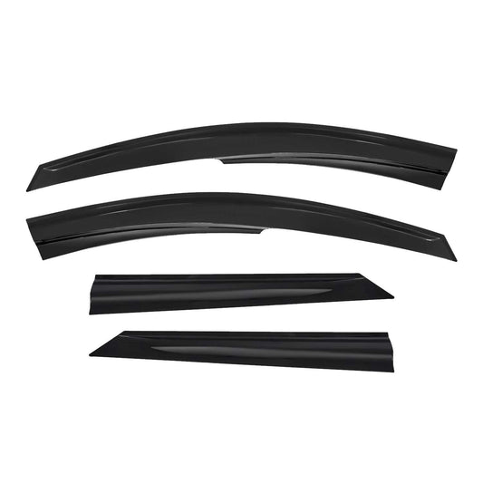 4x Windabweiser Regenabweiser für Dacia Logan MCV 2007-2013 Acryl Dunkel