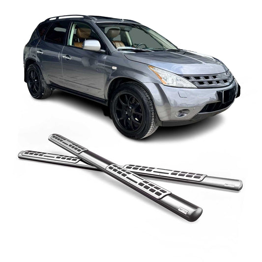 Edelstahl Seitenschweller Schwellerrohre für Nissan Murano 2005-2008 Silber