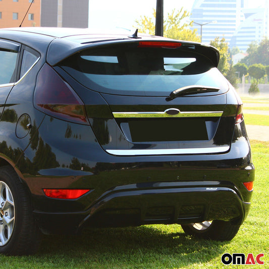Ornamente prag portbagaj, ornamente hayon pentru Ford Fiesta 2008-2017, oțel inoxidabil cromat