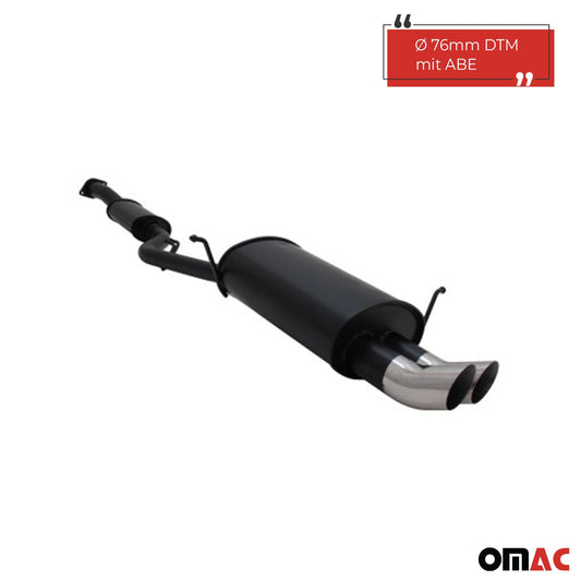 Novus Sportauspuff für BMW E36 Compact 318Ti 2x76mm DTM Endschalldämpfer mit ABE