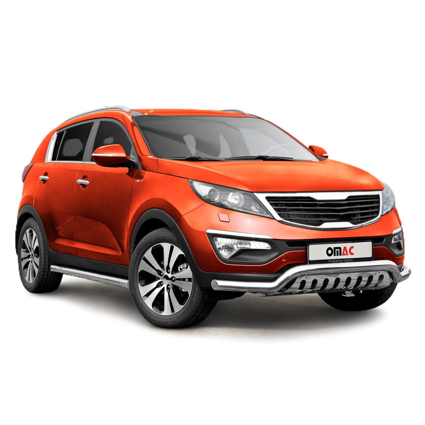 Bară de protecție față din oțel inoxidabil pentru Kia Sportage 2010-2015 cu ABE (omologare de tip germană) Bară de protecție argintie