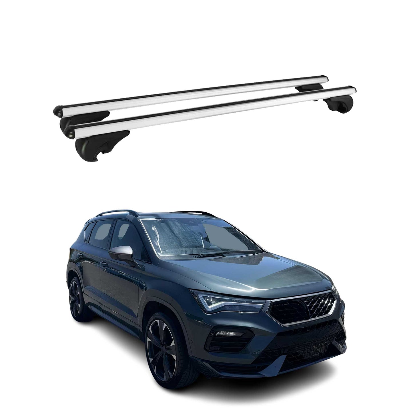 Dachträger Grundtäger für Cupra Ateca 2018-2025 75kg Aluminium Silber 2 tlg