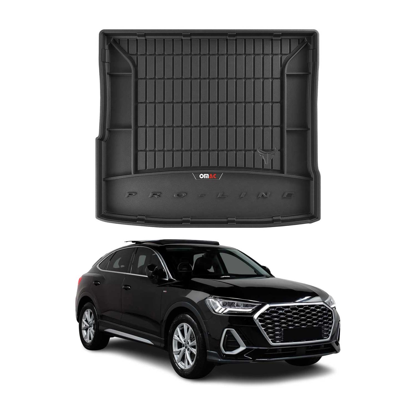 OMAC Gummi Kofferraumwanne für Audi Q3 Sportback 2019-2025 TPE Laderaumwanne