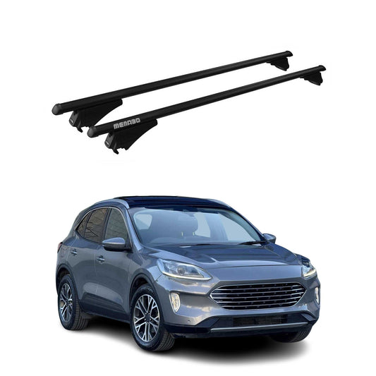 Suport de bază pentru portbagaj Menabo pentru Ford Kuga mk3 2019-2025 75 kg aluminiu negru 2 piese