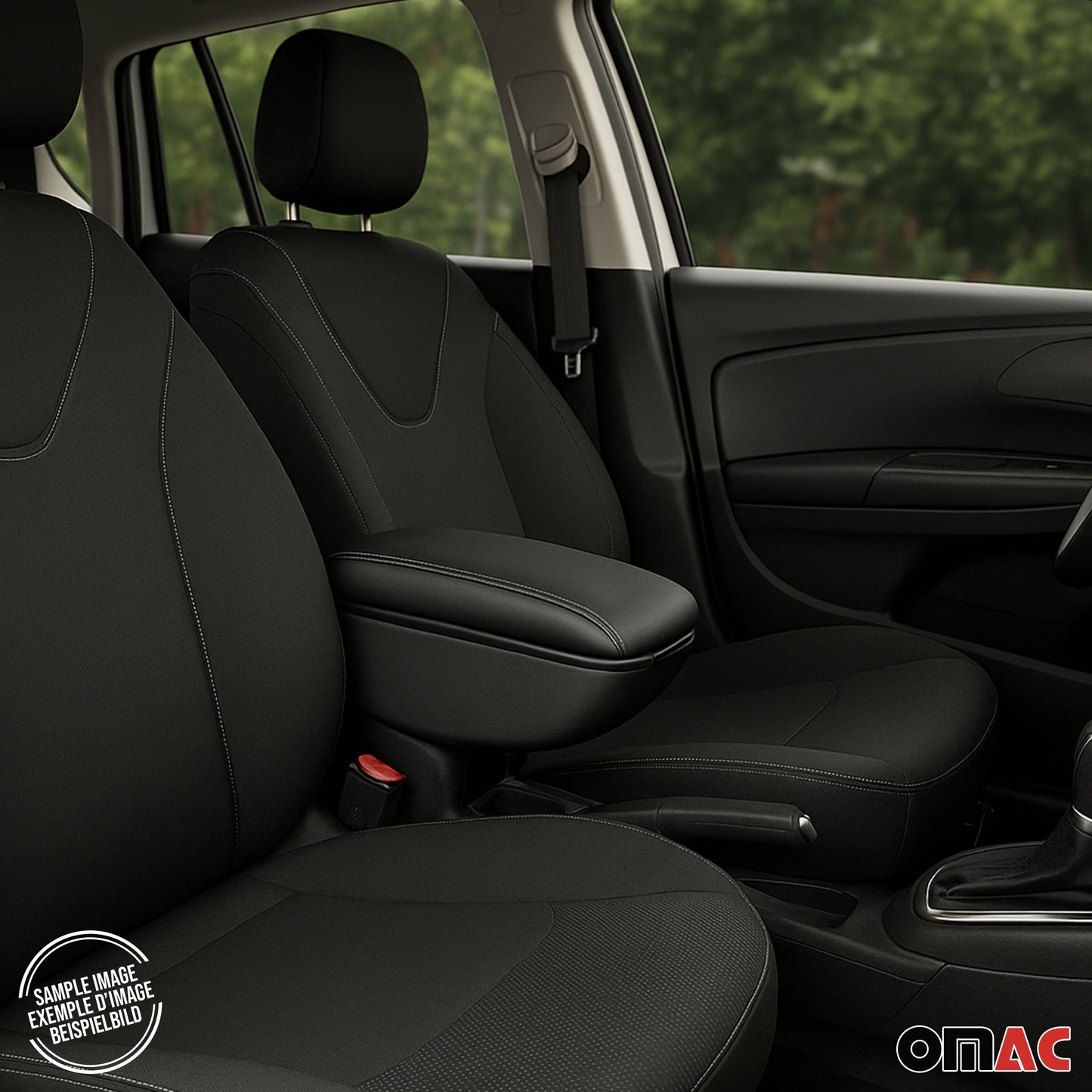 Armlehne Mittelarmlehne Mittelkonsole für Ford Fiesta 2008-2017 PU-Leder Schwarz