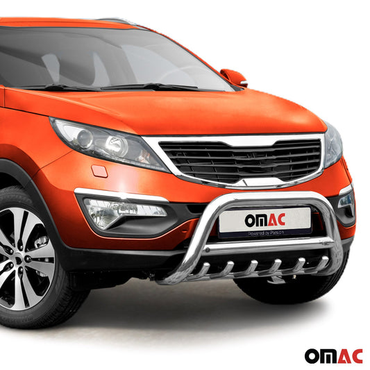 Bară de protecție față pentru Kia Sportage 2010-2015 cu ABE (omologare de tip germană) - argintie