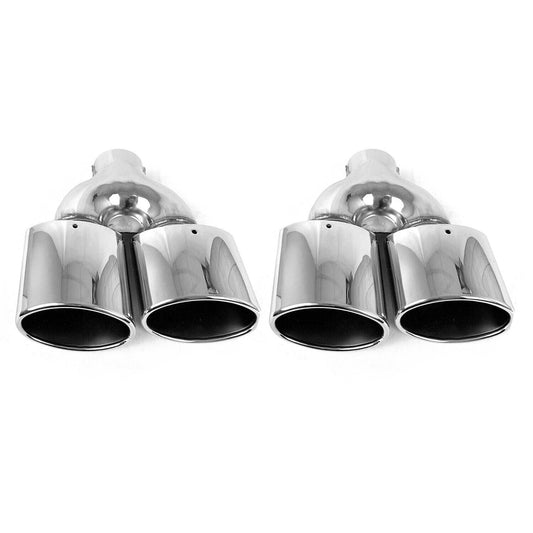 Ornamente de evacuare din oțel inoxidabil cromat pentru Mercedes CLK A209 C209 2002-2010