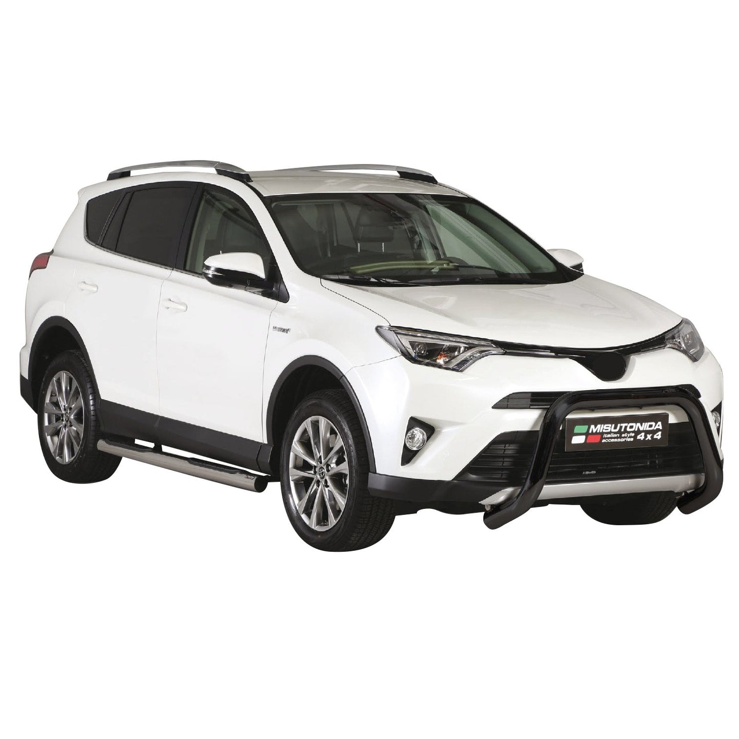 Bară de protecție/buton față pentru Toyota RAV4 Hybrid One 2016-2018 ø76 Negru