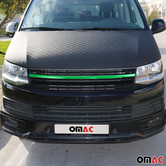 Benzi decorative grilă auto pentru VW T6 Transporter 2015-2019, oțel inoxidabil, verde