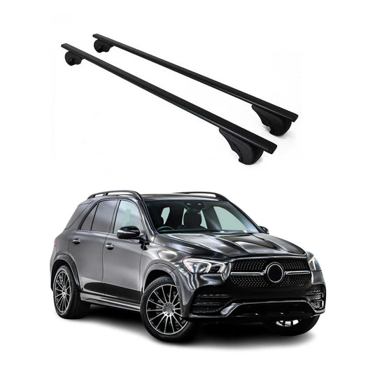 Dachträger Grundtäger für Mercedes GLE C167 2018-2025 75kg Metall Schwarz 2 tlg