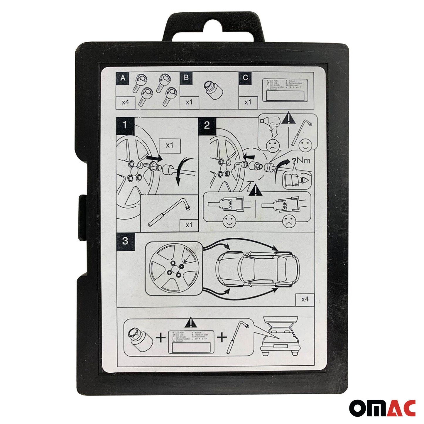 Blocatoare de roți, șuruburi de blocare a roților M12 x 1,5 pentru Smart Fortwo 2014-2020