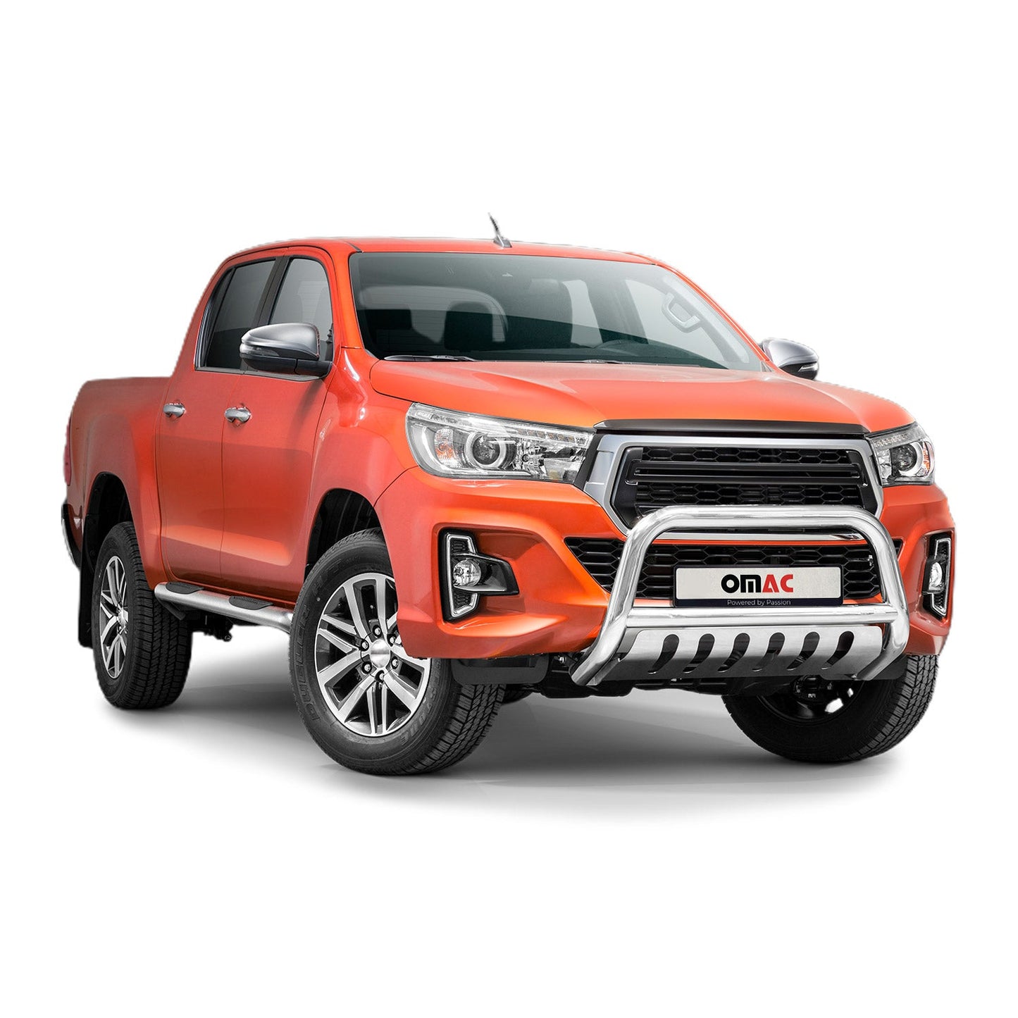 Bară de protecție/buton față pentru Toyota Hilux 2018-2022 cu ABE (omologare de tip germană) oțel inoxidabil argintiu