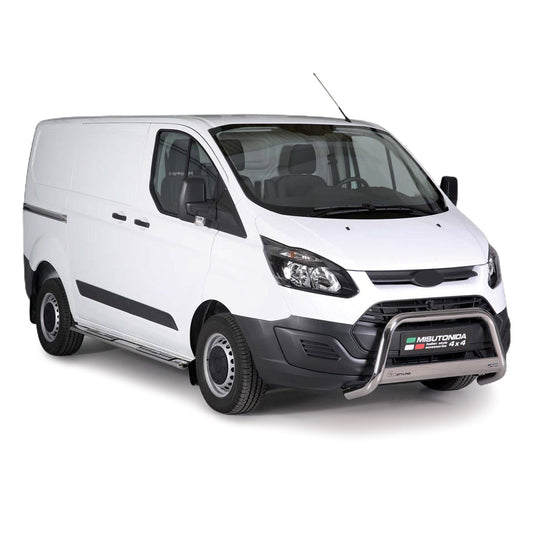 Frontschutzbügel für Ford Transit Custom Kurzer Radstand 2013-2017 Grau Ø 63 mm