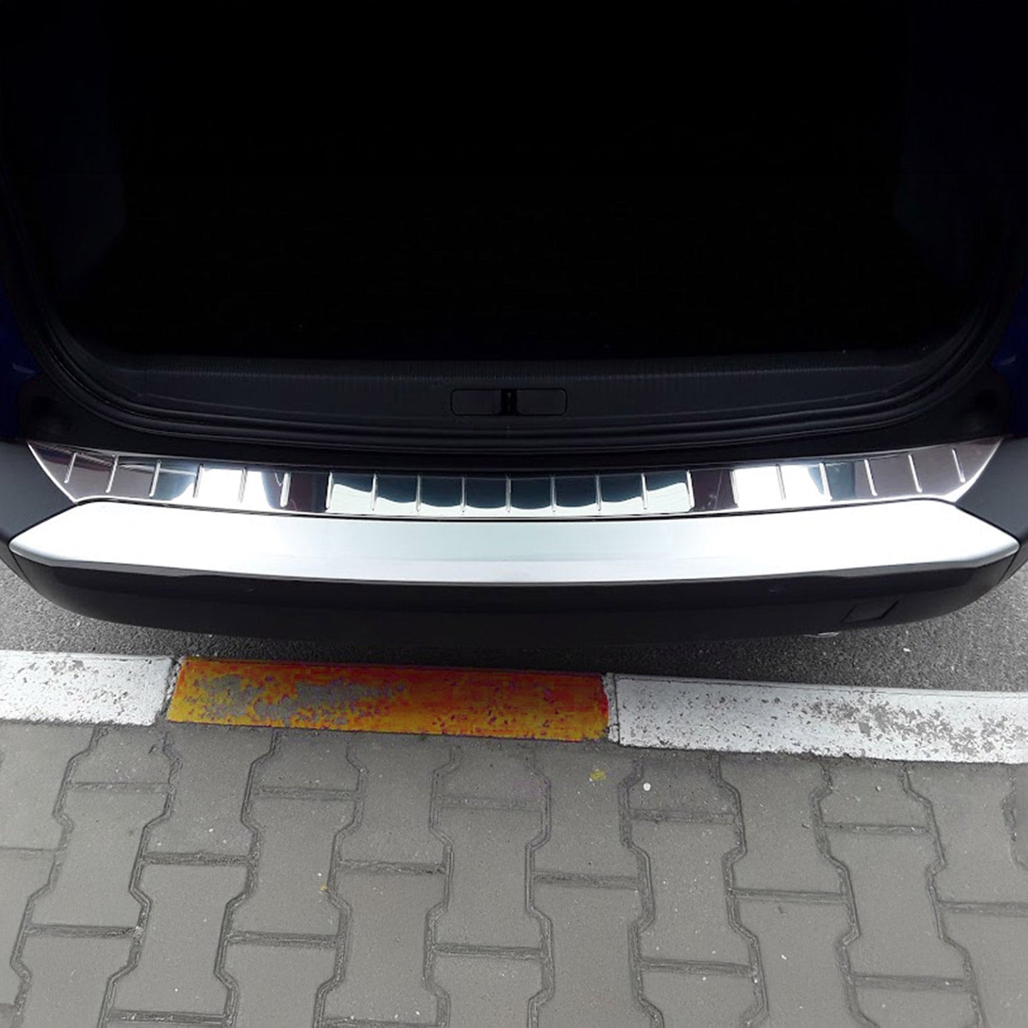 Ladekantenschutz Stoßstangenschutz für Peugeot 2008 2019-2025 Edelstahl Silber