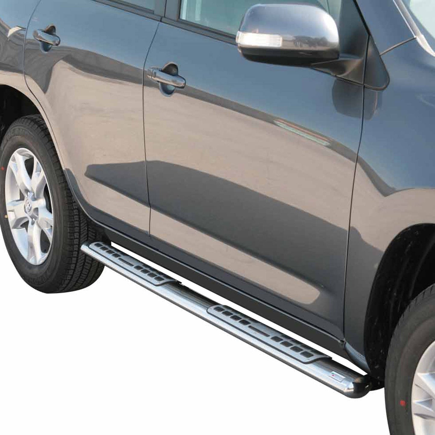 Praguri/praguri laterale din oțel inoxidabil pentru Toyota RAV4 XA30 2009-2010, argintii