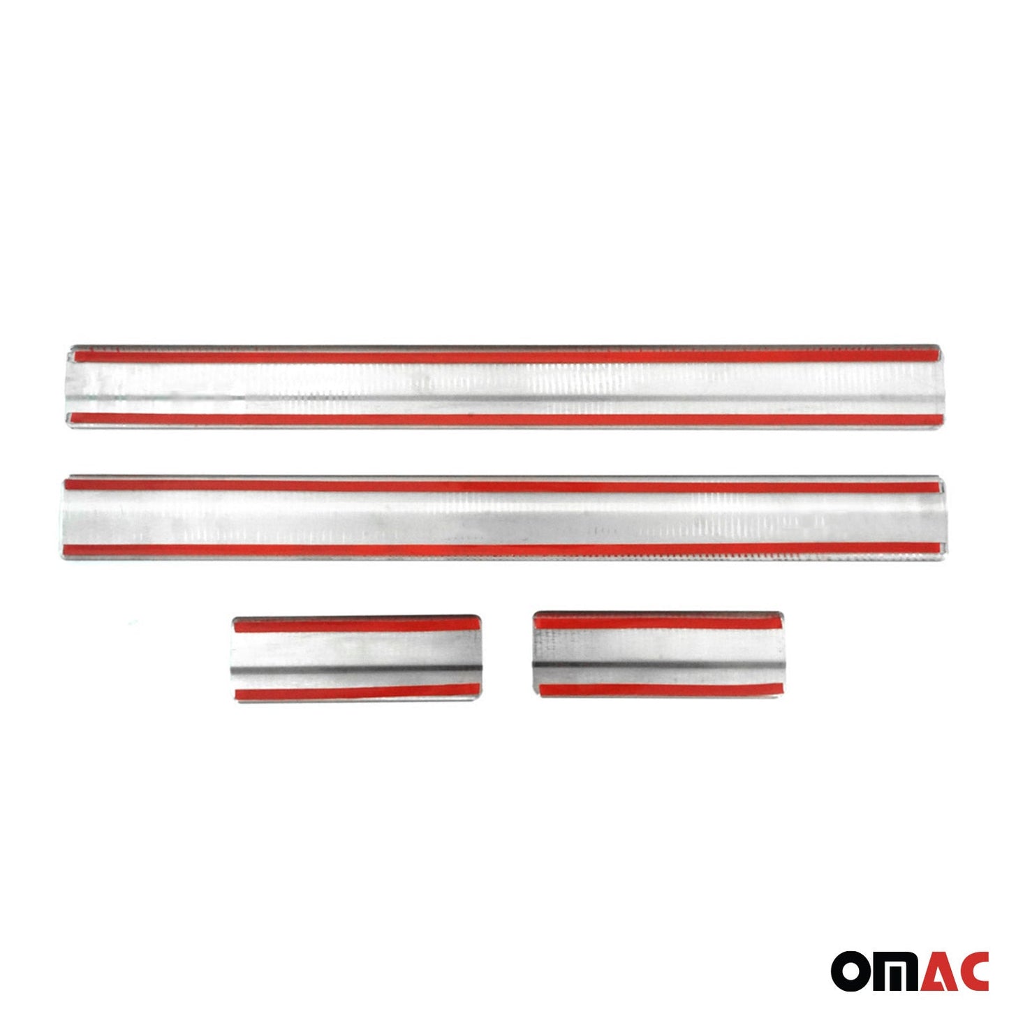 Protecții prag ușă pentru Nissan Qashqai +2 2008-2014, oțel inoxidabil, 4x