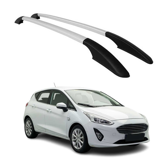 Relingi dachowe aluminiowe do Forda Fiesty 2017-2021, srebrne, 2x