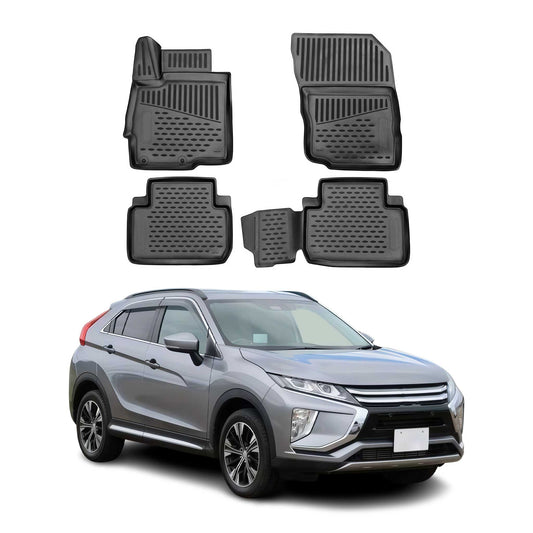 2017-2024 Mitsubishi Eclipse Cross Fußmatten TPE Schwarz 4 tlg