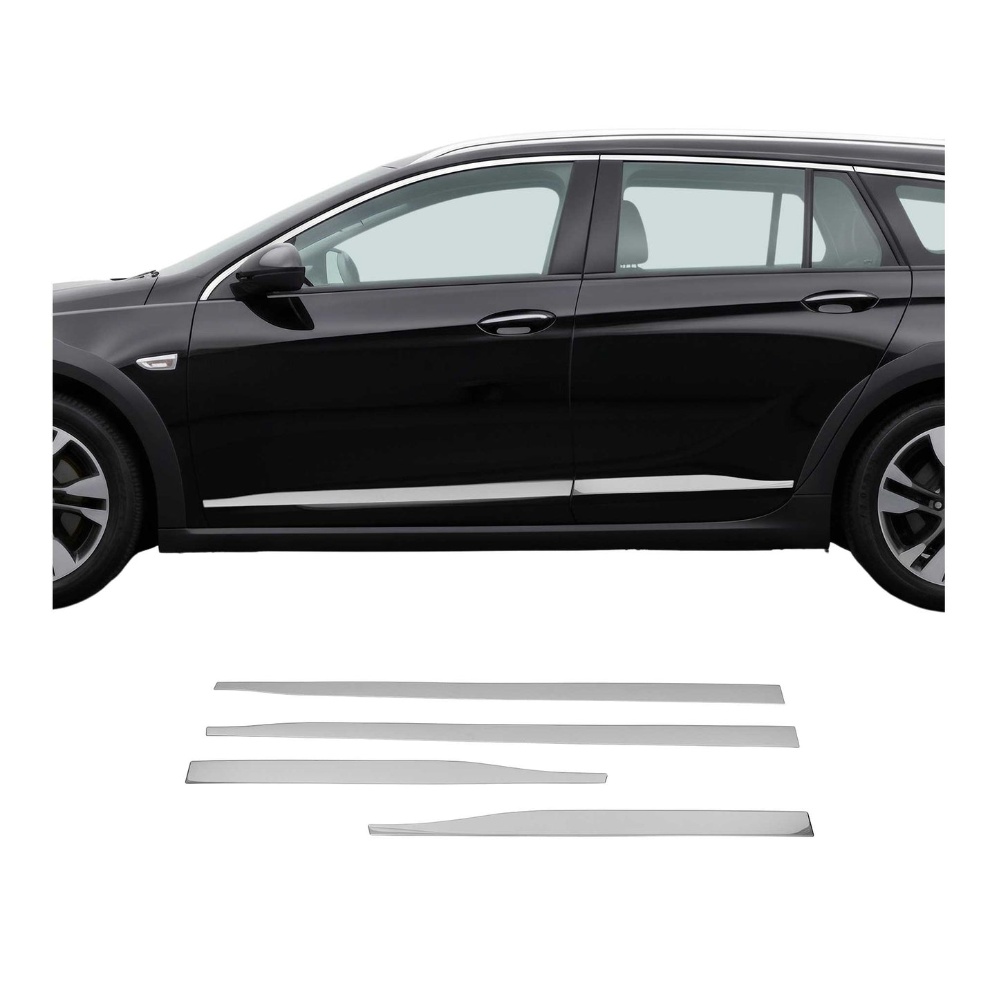Seitentürleiste Türschutzleiste für Opel Insignia B 2017-2024 Chrom Edelstahl 4x