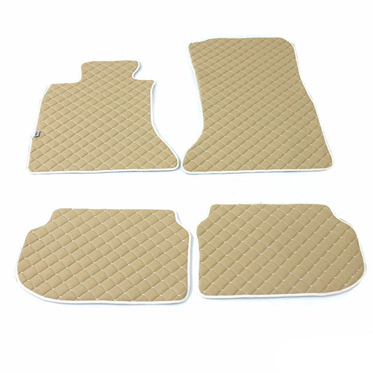 2010-2017 BMW 5er F10 Fußmatten Kunstleder Beige 4 tlg