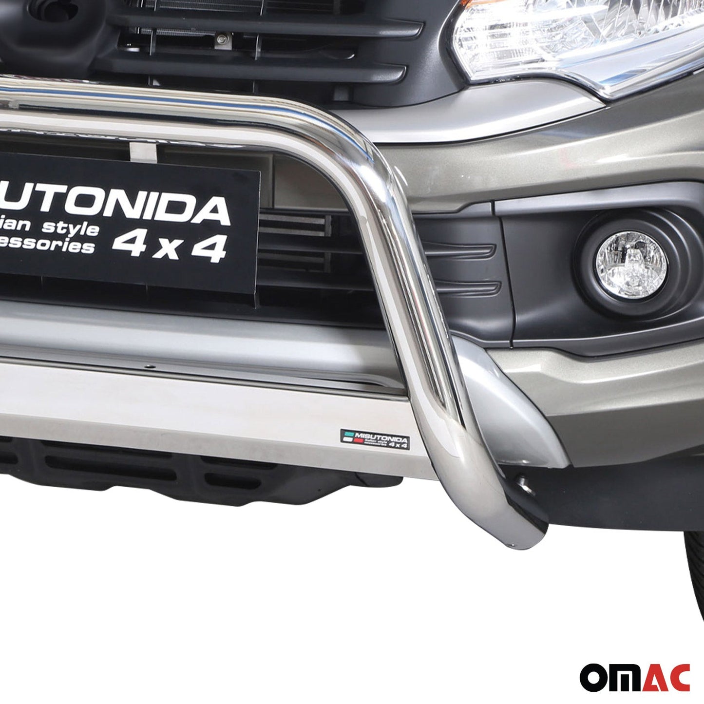 Frontbügel Frontschutzbügel für Fiat Fullback 2016-2019 ø63mm Stahl Silber