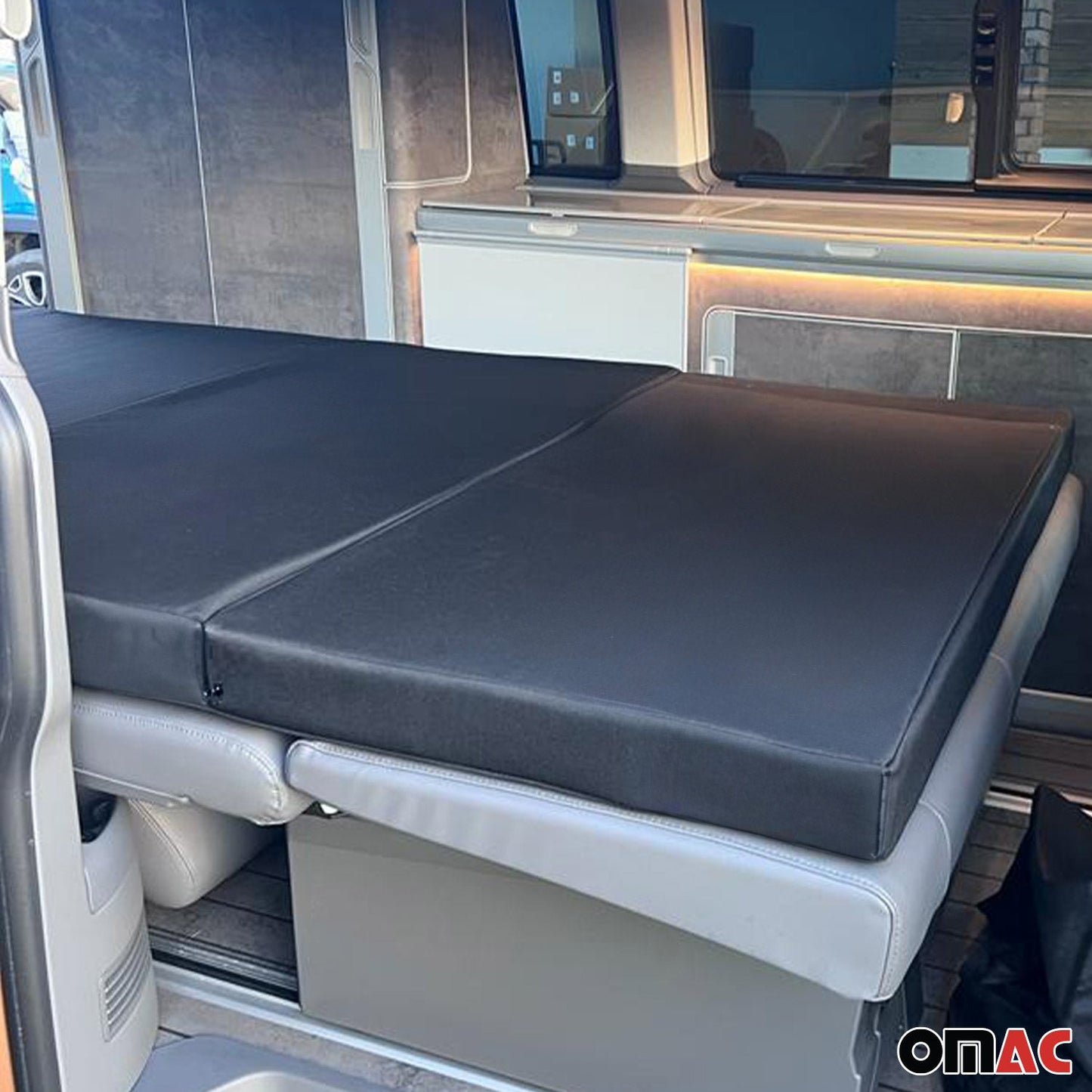 Matratze Schlafmatratze Klappmatratze für Ford Tourneo Custom 2023-2025 Schwarz