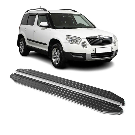 Trittbretter Seitenschweller für Skoda Yeti 2009-2024 ABE Alu