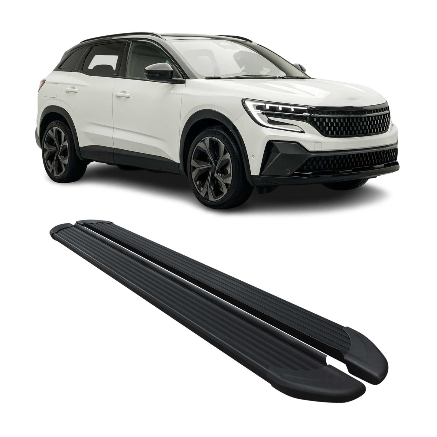 Trittbretter Seitenschweller für Renault Austral 2022-2025 Aluminium Schwarz 2x